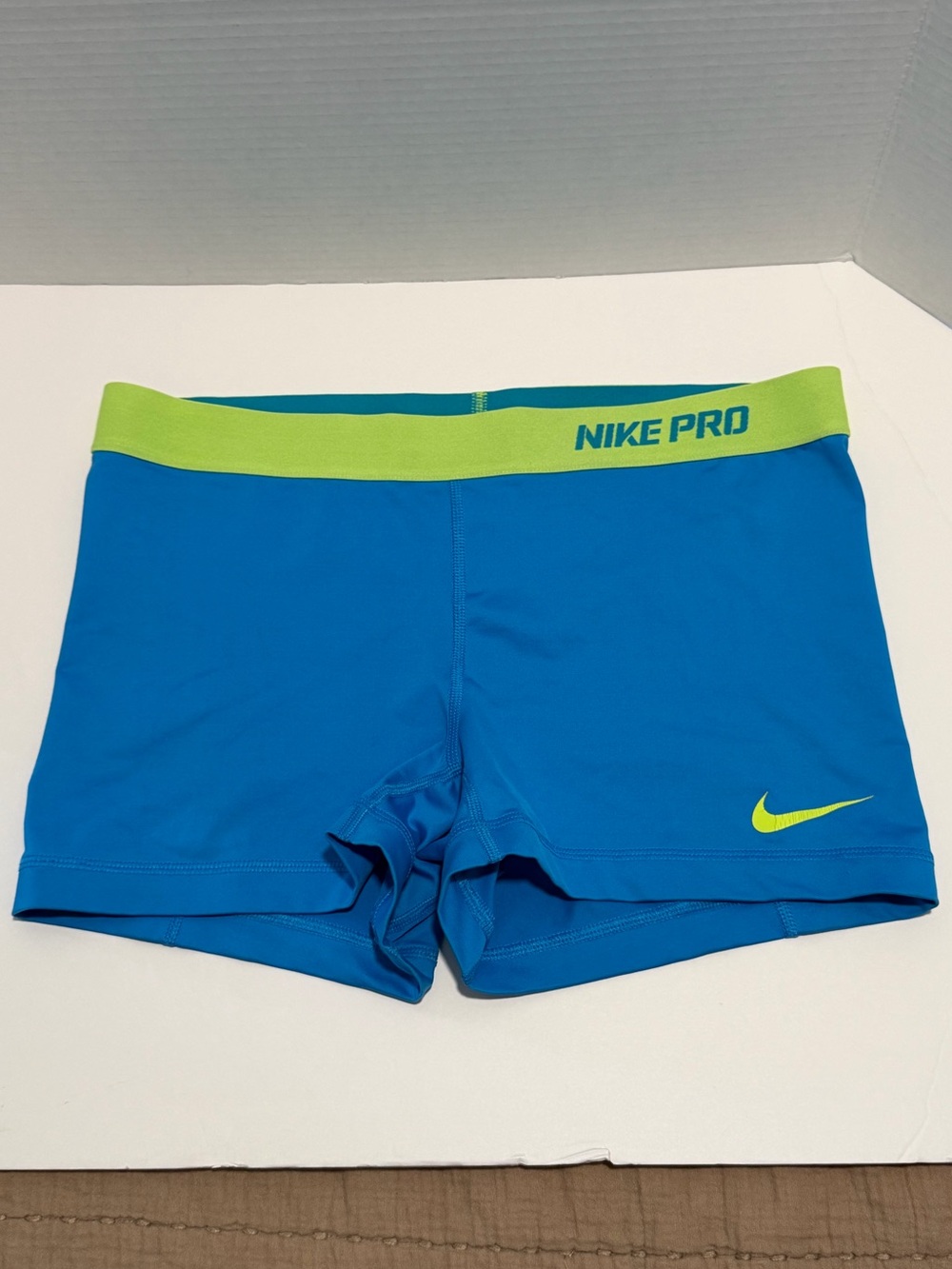 Nike Pro Shorts, Blue/Green, L‎
